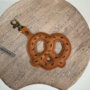 Portland Leather Pretzel Keychain Charm FAST SHIP  Dakota Pretzel NEW FAST SHIP